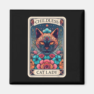 Kinderlose Cat Lady Tarot Card 2 Magnet