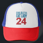Kinderlose Cat Lady Voting Election 2024 USA Truckerkappe<br><div class="desc">Kinderlose Cat Lady Voting Election 2024 USA</div>