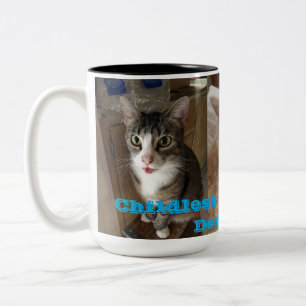 Kinderlose Cat Ladys for Democracy Zweifarbige Tasse