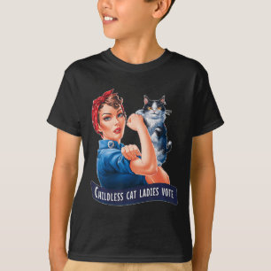 Kinderlose Cat Ladys Vote Rosie T-Shirt