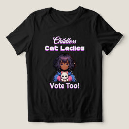 Kinderlose Cat Ladys wählen auch! Harris Walz 2024 Tri-Blend Shirt