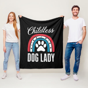 Kinderlose Hunde Lady Election 2024 Rainbow USA Fleecedecke