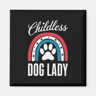 Kinderlose Hunde Lady Election 2024 Rainbow USA Magnet