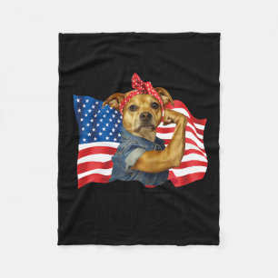 Kinderlose Hunde Mama 2024 Kamala Harris Funny Vot Fleecedecke