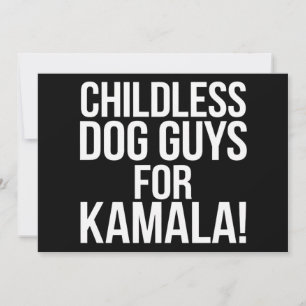 Kinderlose Hunde-Typ für Kamala 2024 Harris abstim Einladung