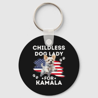 Kinderlose Hundebesitzerin für Kamala Harris Vinta Schlüsselanhänger