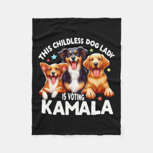 Kinderlose Hundedame wählt Kamala Hund Lady Dog L Fleecedecke