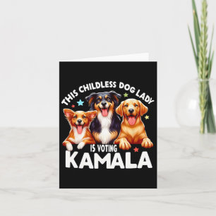 Kinderlose Hundedame wählt Kamala Hund Lady Dog L Karte