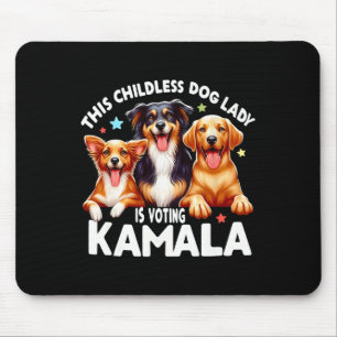 Kinderlose Hundedame wählt Kamala Hund Lady Dog L Mousepad