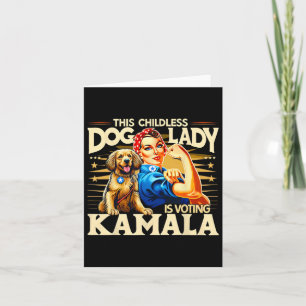 Kinderlose Hundedame wählt Kamala Karte