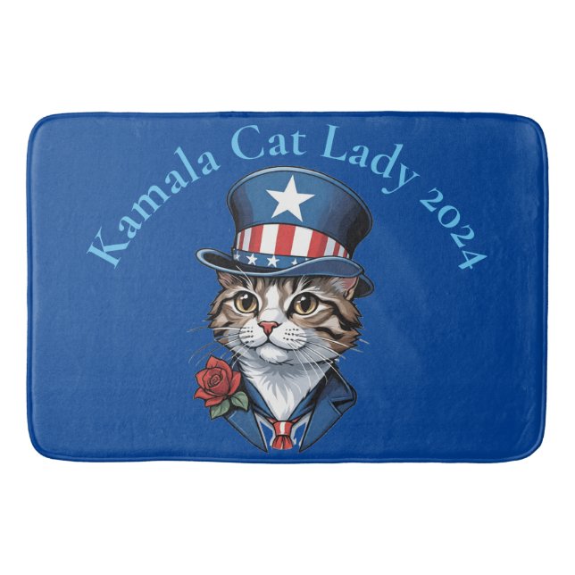 Kinderlose Katze Lady 2024 Thunder_Cove Badematte (Vorderseite)