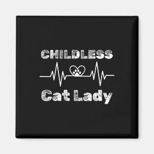 Kinderlose Katze Lady Funny Cat Lover 5 Magnet