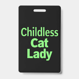 Kinderlose Katze Lady Funny Vote 2024 Ausweis