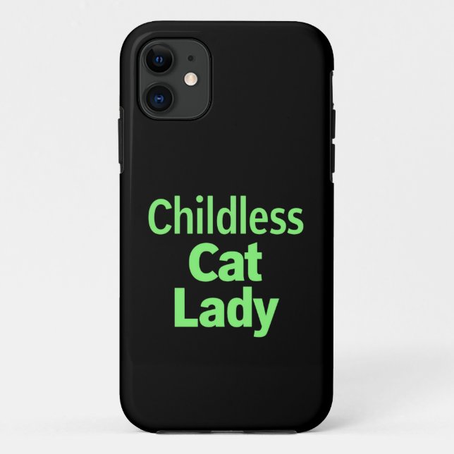 Kinderlose Katze Lady Funny Vote 2024 Case-Mate iPhone Hülle (Rückseite)