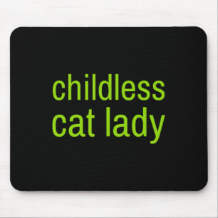 Kinderlose Katze Lady Funny Vote 2024 Frau Präside Mousepad