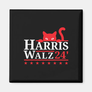 Kinderlose Katze Lady für Kamala Harris Tim Wheime Magnet