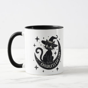 Kinderlose Katze Lady Harris Walz Halloween Pastel Tasse