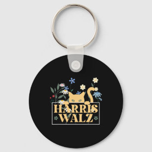 Kinderlose Katze Lady Harris Wheimer Waltz Floral Schlüsselanhänger