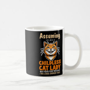 Kinderlose Katze Lady Hunde Besitzer erster Fehler Kaffeetasse