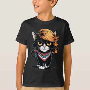 Kinderlose Katze-Lady mit Trump-Haar-Abstimmung Ka T-Shirt