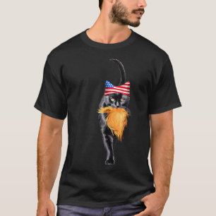 Kinderlose Katze-Lady mit Trump-Haar-Abstimmung Ka T-Shirt