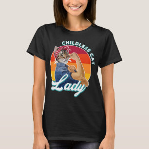 Kinderlose Katze Lady T-Shirt