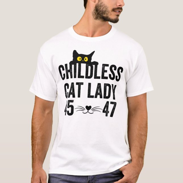 Kinderlose Katze Lady T-Shirt (Vorderseite)