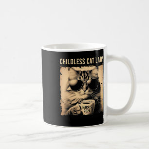 Kinderlose Katze Lady Vintag Coffee Cat Kamala Har Kaffeetasse