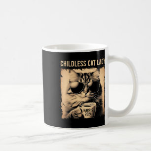 Kinderlose Katze Lady Vintag - Kaffeekatze Kamala Kaffeetasse