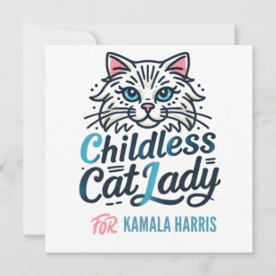 Kinderlose Katze Lady von Kamala Harris Einladung