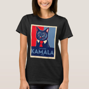 Kinderlose Katze Lady wählt Kamala Harris 2024 1 T-Shirt