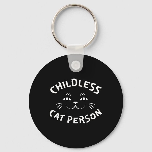 Kinderlose Katze Schlüsselanhänger (Vorderseite)