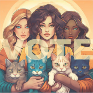 Kinderlose Katzen - Abstimmung Aufkleber