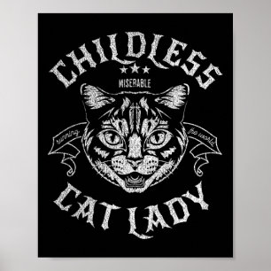 Kinderlose Katzen-Damen-Feministin wählt Poster