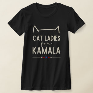 Kinderlose Katzen Frauen stimmen Kamala Harris 202 T-Shirt