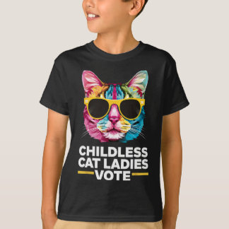 Kinderlose Katzen Frauen wählen Blau 1 T-Shirt