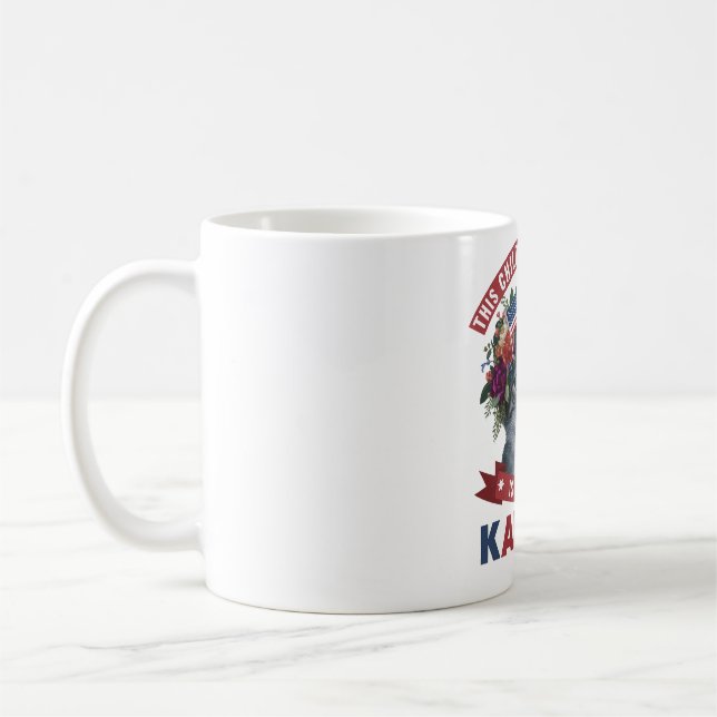 Kinderlose Katzen Ladys for kamala harris Kaffeetasse (Links)