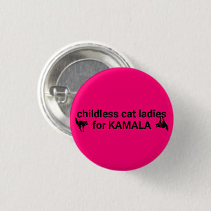 Kinderlose Katzen-Ladys für Kamala Button