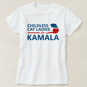 Kinderlose Katzen Ladys für Kamala T-Shirt