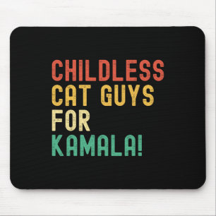 Kinderlose Katzen-Typen für Kamala Harris 2024 Vin Mousepad