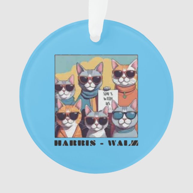 Kinderlose Katzenfrauen für Kamal Ornament (Vorderseite)