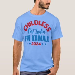 kinderlose Katzenladies für Kamala Harris T-Shirt