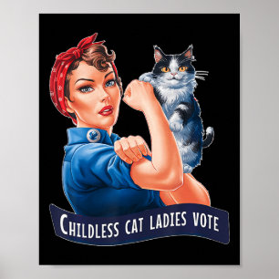 Kinderlose Katzenladies wählen Rosie Poster