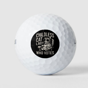Kinderlose Katzenlady 2024 Wahlstimme Kamala Golfball