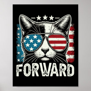 Kinderlose Katzenlady Kamala Harris Vorwärts 2024 Poster