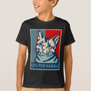 Kinderlose Katzenlady wählt Kamala Harris zur Präs T-Shirt