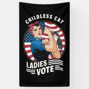 Kinderlose Katzenlady Wählt Vintage Rosie The Rive Banner