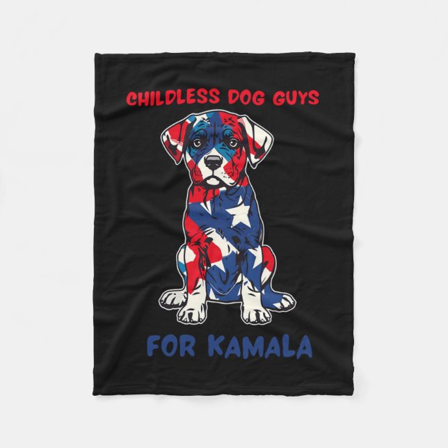 Kinderlose Typ für Kamala Harris 2024 Fleecedecke (Vorderseite)