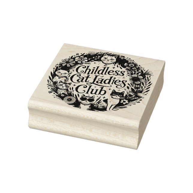 Kinderloser Cat Ladys Club Gummistempel (Stempel)