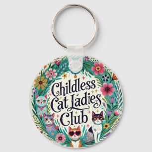 Kinderloser Cat Ladys Club Schlüsselanhänger